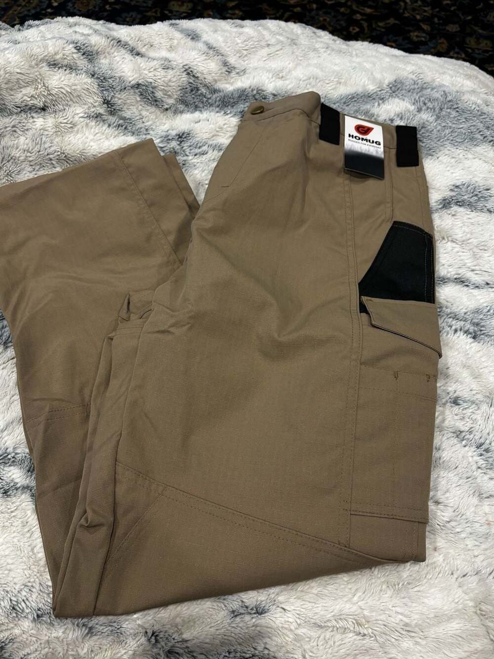 HOMUG Tactical Series Men's Size L Khaki Cargo Work Pants